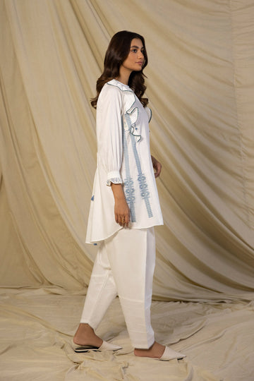 Sapphire ST ACC 44 1 Embroidered Cotton Satin Shirt Winter Vol 1 RTW 2022 Online Shopping